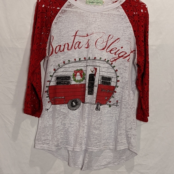 Southern Grace Medium Christmas Top Camping Camper Holiday - Picture 2 of 10